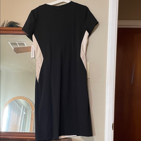 Shelby & Palmer Black and Cream Midi Dress- New with Tags - Picture 5 of 5